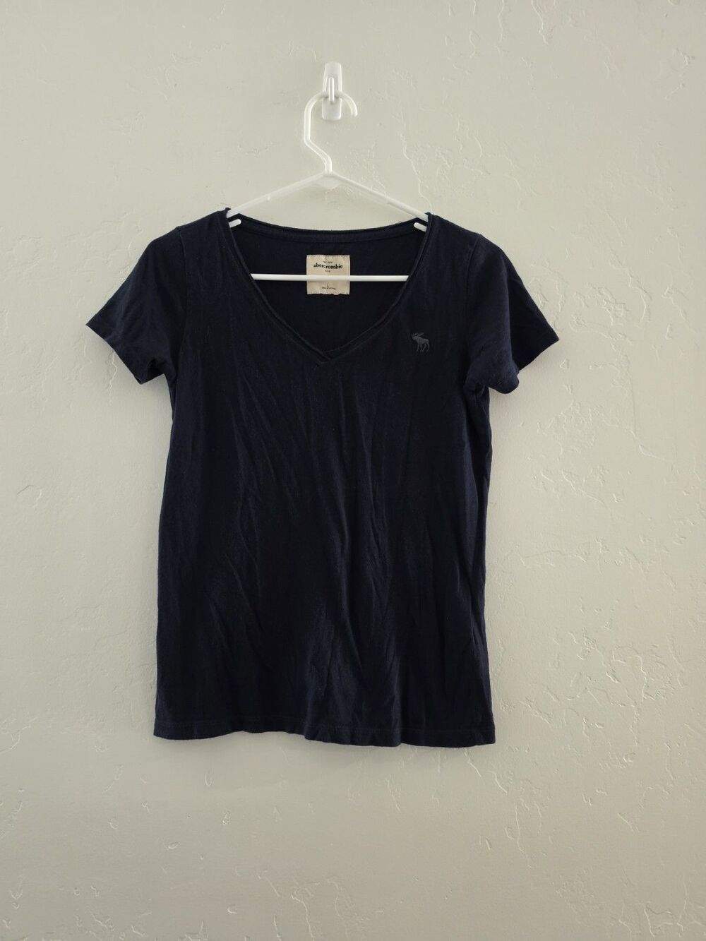 Abercrombie & Fitch Kid's Girls Navy Blue T-Shirt Size Large